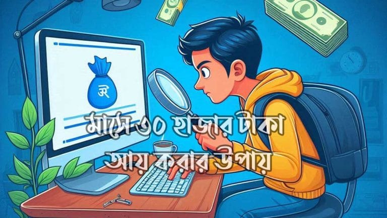 মাসে ৩০ হাজার টাকা আয় করার উপায়-সেরা ৩০টি উপায় মাসে ৩০ হাজার টাকা আয় করার উপায়