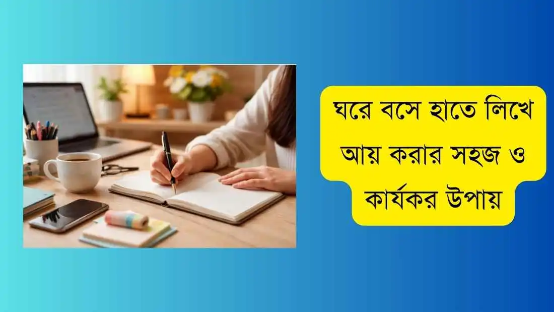 ঘরে বসে হাতে লিখে আয় করার সহজ ও কার্যকর উপায়