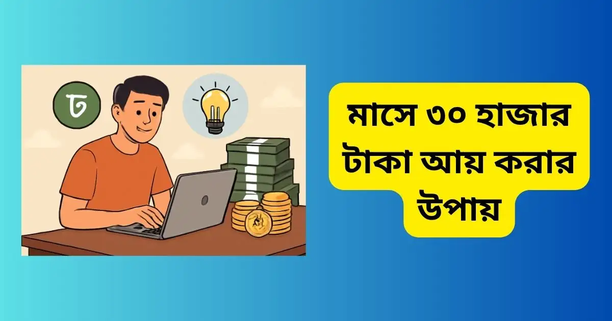 মাসে ৩০ হাজার টাকা আয় করার উপায়