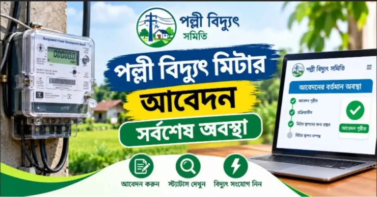 পল্লী বিদ্যুৎ মিটারের আবেদনের সর্বশেষ অবস্থা