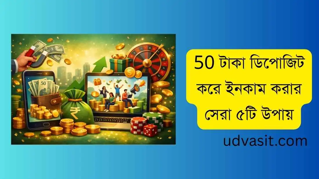 50 টাকা ডিপোজিট করে ইনকাম করার সেরা ৫টি উপায়