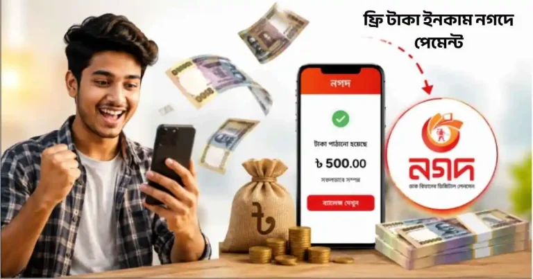 ফ্রি টাকা ইনকাম নগদে পেমেন্ট