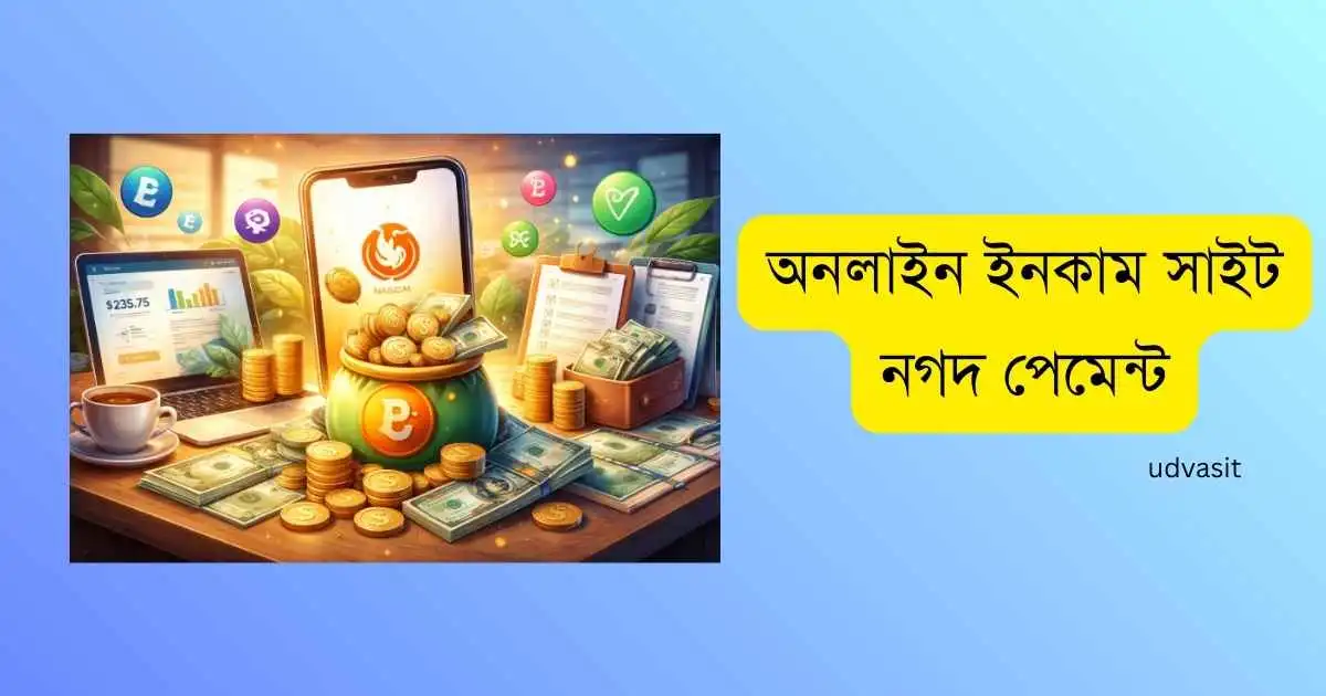 অনলাইন ইনকাম সাইট নগদ পেমেন্ট