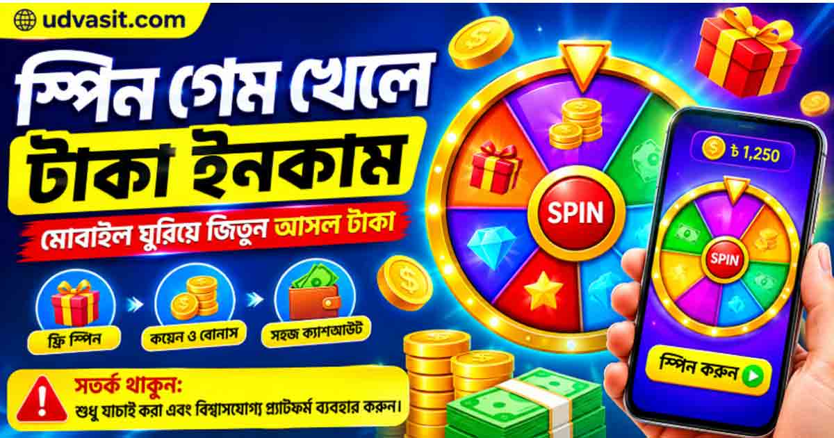 স্পিন গেম খেলে টাকা ইনকাম