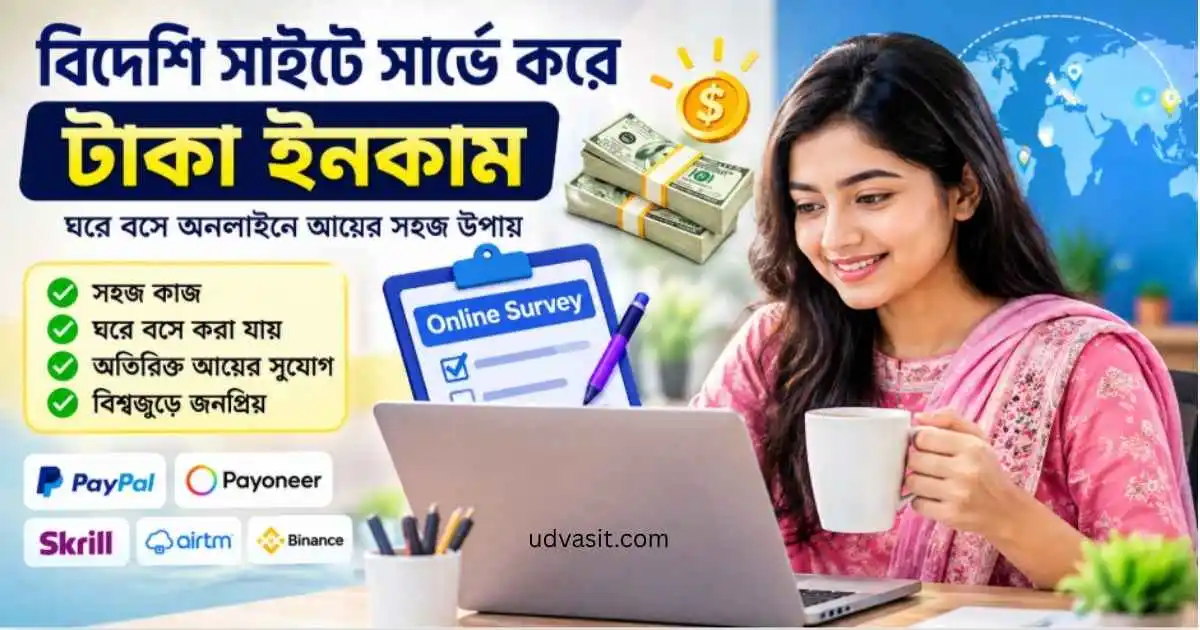 বিদেশি সাইটে সার্ভে করে টাকা ইনকাম