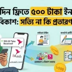 প্রতিদিন ফ্রিতে 500 টাকা ইনকাম বিকাশ পেমেন্ট নিন